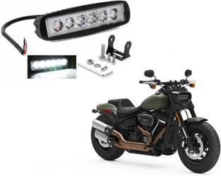 KOZDIKO 6 LED Rectangular Fog Light Bar Spot Beam Light White For Fat Bob 114 Fog Lamp Motorbike LED for Harley Davidson (12 V, 55 W)