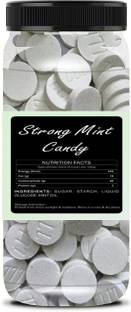 Organic Bites Mint Candy (Extra Strong Mint Candy) Sugar Bolied Mint Candy - 200 gmX 2 Jar Mint Candy