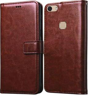 Casotec Flip Cover for Vivo V7 Leather Flip Cover