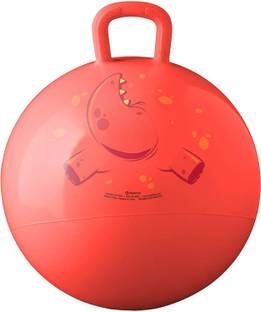 zobro BIG SIZE Hop Ball for Kids Space Hopper Jump N Bounce Handle Ride-on Toys Bouncy for Kids Ball (55CM With Handle) (RECIEVED Random Color and Random Cartoon Print) Inflatable Hoppers & Bouncer, Infatable Ball