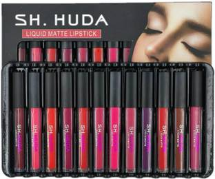 Sh.Huda 12 pc set Liquid matte lipstick