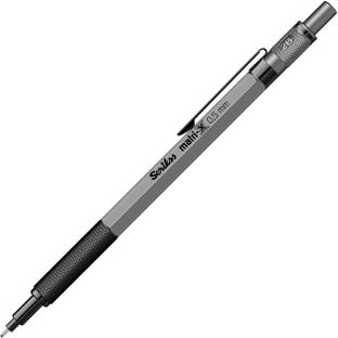 Scrikss Office Matri-x 0.5mm Clutch Pen Pencil | Hexagonal Plastic Body | Brass Grip Pencil