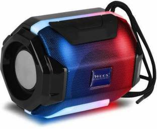 WOOS A005 162 Red Portable Bluetooth Speaker with DJ Light USB Speaker Super Bass 5 W Bluetooth Speaker