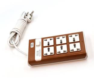 SGMSC 6 Socket Switch Board Extension Cord with 3 Meter Wire 6  Socket Extension Boards