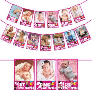 ZYOZI Boss Baby Girl Photo Banner / Boss Baby Girl Baby Shower Decoration Banner Banner