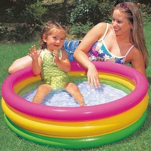 ALEWA Bath Tub Tube for Enjoying Kids for 1-4 Years for Kids 2-feet Swimming Pool