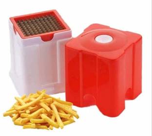 DEVCOMM Plastic Potato Chipser and French Fries Cutter Potato Chopper