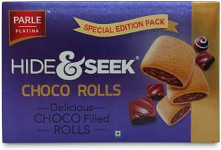 PARLE HIDE & SEEK CHOCO ROLLS Cream Filled Biscuit