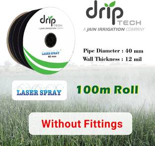 Driptech India Laser Spray, 40MM Rainpipe, 100M roll without fittings Drip Irrigation Kit