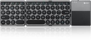 Zoook TravelPad, Wireless with Trackpad Foldable x 3 / Rechargeable, with Dock Bluetooth Standard Multi-device Keyboard