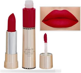 Latixmat HOT RED 2 IN 1 MATTE FINISH WATER PROOF & LONG LASTING LIPSTICK