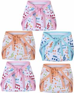 MW PRINTS Cotton Hosiery Printed Cushioned Padded Nappy/Langot For 0-6 Months Baby
