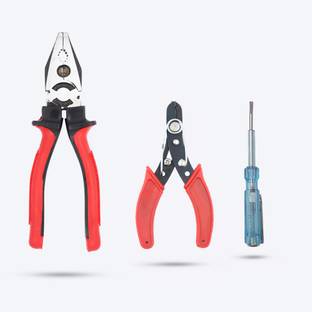 Hillgrove HGCM149M1 8"inch Grip Combination Pilash Plier with Wire Cutter and Line Tester Lineman Plier