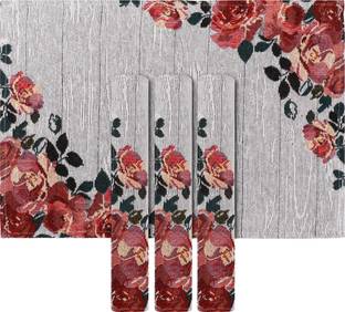 PRAKARTIK Rectangular Pack of 4 Table Placemat