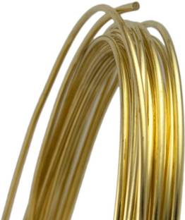 ALEAF 10 Meters Brass Wire 16 Gauge(1.63mm) For Craft, beading and Jewellery