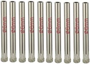 uptoak 10 Pcs 6mm Diamond Coated Hole Saws Drill Bits for Glass Ceramic Tile Marble Rock Porcelain