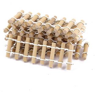 Maxxlite 10 pcs Wood Fence, Miniature Fairy Garden Kit, Micro-Landscape Dollhouse Decor Garden Gnome