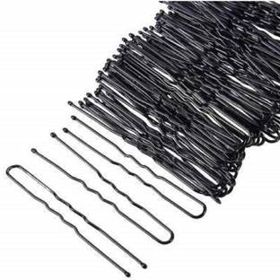 MANODHRUVA 100pcs Black Juda Pins, 6.5 cm Hair Pin