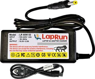 LAPRUN Charger Compatible for Hp Pavilion DV1000 Laptops of 18.5v, 3.5a, Pin-4.8x1.7, 65 W Adapter