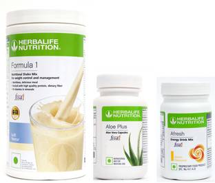 Herbalife Nutrition Formula 1 Shake Kulfi Flavor With Aloe Plus And Afresh Lemon Flavor Protein Shake