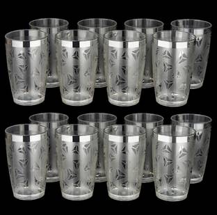 Sentricus (Pack of 16) Water Juice Drinking Glasses Set Of 16 Glass Set Water/Juice Glass