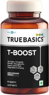 TRUEBASICS T-Boost, Testosterone Booster Supplement for Men, 120 Tablets