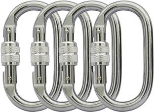 Sahas Heavy Duty Locking Carabiner 23 kN for Rigging, Ropes, Hammock (Pack of 2) Locking Carabiner