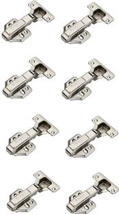 4-YOU Steel Soft Close Hydraullic Clip On Concealed Hinges for Full Overlay Door 4Pair Fridge Freezer Door Hinge
