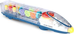Miss & Chief by Flipkart Transparent Gear Light & Sound Bullet Train For Kids