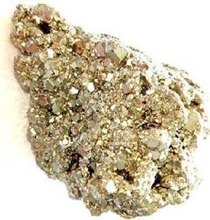 Shubhanjali Golden Pyrite RAW-Rough (100-150 GM) LAB Certified 3 to 4 PCS. Approx. Decorative Showpiece  -  3.3 cm