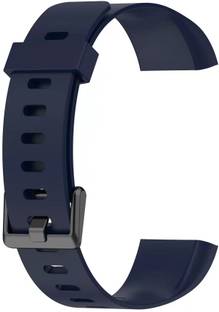 nanna Silicon strap with metal buckle for realme smart band blue Smart Band Strap