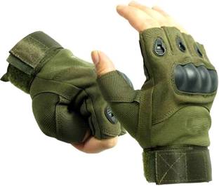 AMAXY GREEN-HALF-01 Driving Gloves