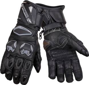 BIKING BROTHERHOOD Snell Race Tech - Black Riding Gloves