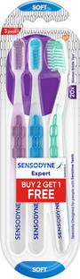 SENSODYNE Expert toothbrush with 20x slimmer & soft cross-active bristles,(Buy2Get 1) Soft Toothbrush