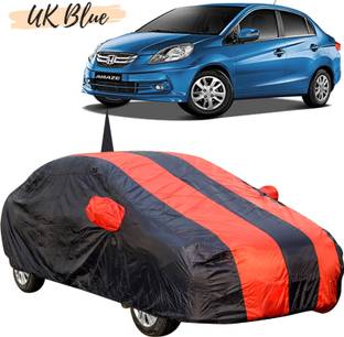 UK Blue Car Cover For Honda Amaze (With Mirror Pockets)