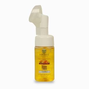 vanaura organics Orange and marigold, Mild foaming face cleanser with silicon brush Face Wash