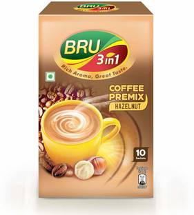 BRU Hazelnut Premix Instant flavoured Coffee and milk powder with pre-added sugar Instant Coffee