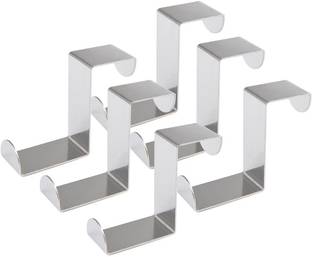 Urbanware Over The Door Hooks,Z-Shaped Reversible Sturdy Hanging Hooks Dual Head Single Door Hanger