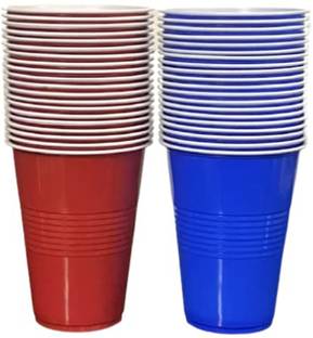 DAYTODAY (Pack of 50) 50 RED N BLUE Glass Set Beer Glass