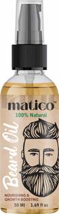 matico Beard and Moustache Oil,50 ml, Non-Sticky,Nourishing |Growth Boosting Hair Oil