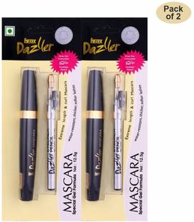 Eyetex Dazller Mascara + Eyeliner Pencil, 1.5g (Pack of 2) 12.5 g