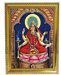 Om Pooja Shop Wood Table Photo Frame