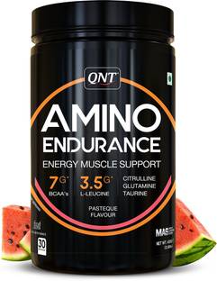QNT Amino Endurance | Supports Muscle Building & Recovery | 400g | Pasteque flavor BCAA