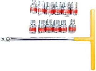 Fun Escape Tools T Shapped Spanner Socket Type Handle Wrench Spanner 12 Pcs socket Tool Set Socket Set