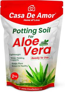 Casa De Amor (2 Kg) Organic Aloe Vera Potting Soil Mix for All Aloe Vera Plants Potting Mixture, Soil