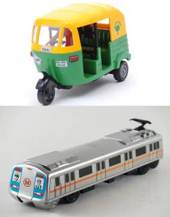 centy Auto And Train Combo (Pack of 2, Multicolor)