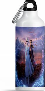 Printwala Anna Elsa Sipper Frozen Sister Sipper Elsa Water Bottle For Girls Boys(W) 600 ml Water Bottle