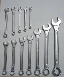tradin 11-11-2-12PCS 12 PCS COMBINATION SPANNER SET Double Sided Combination Wrench