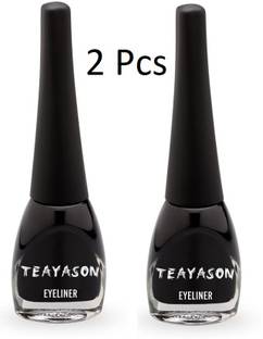 teayason Insta Dry Water & Smudge Proof Long Lasting Liquid EyeLiner Pack of 2 16 g