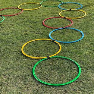YMD Agility Ring Ladder Pack Of 12 Hoop Set